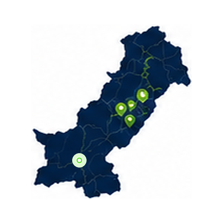 Pakistan manufacturing clusters map