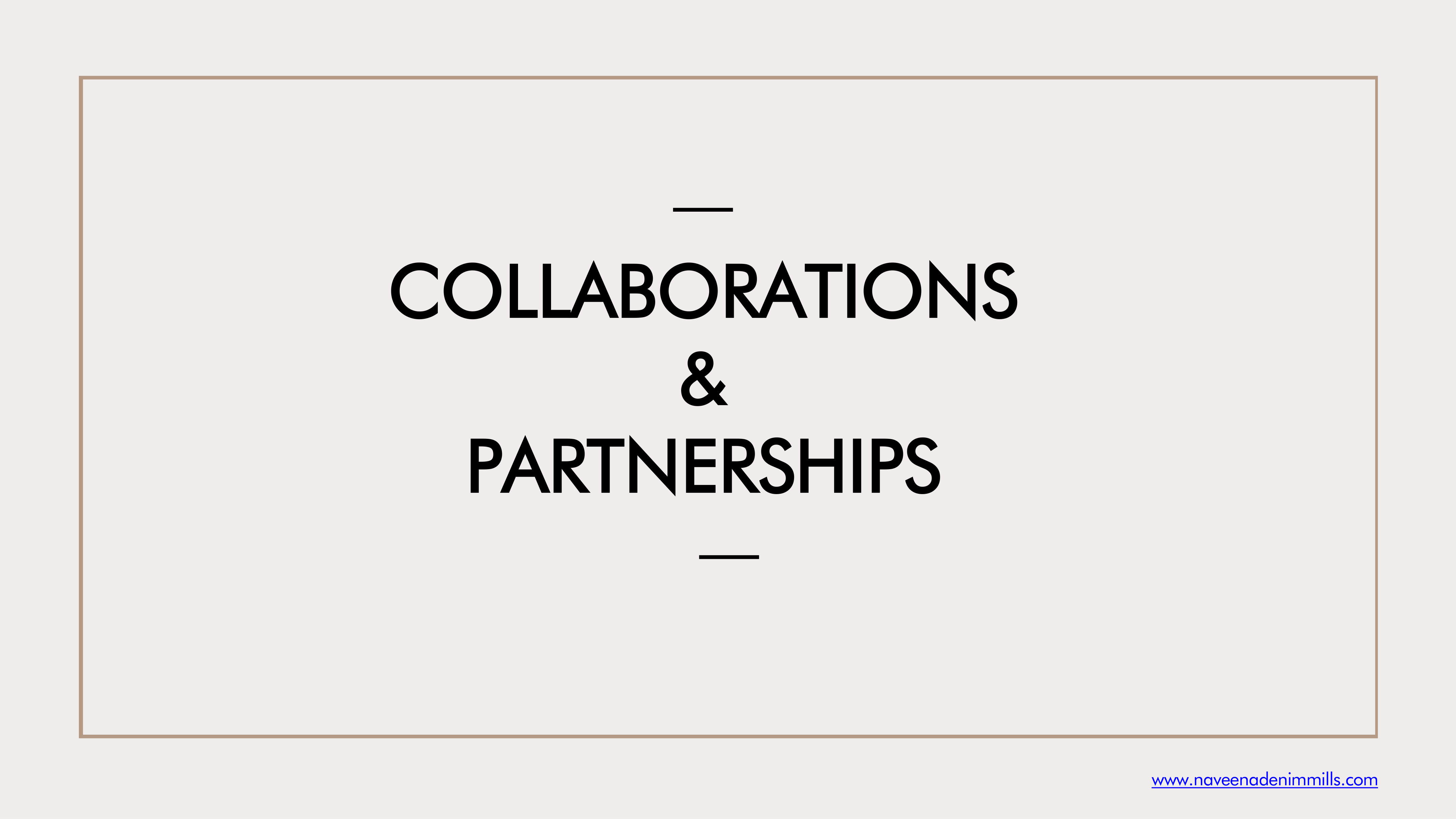 Collaborations & Partnerships